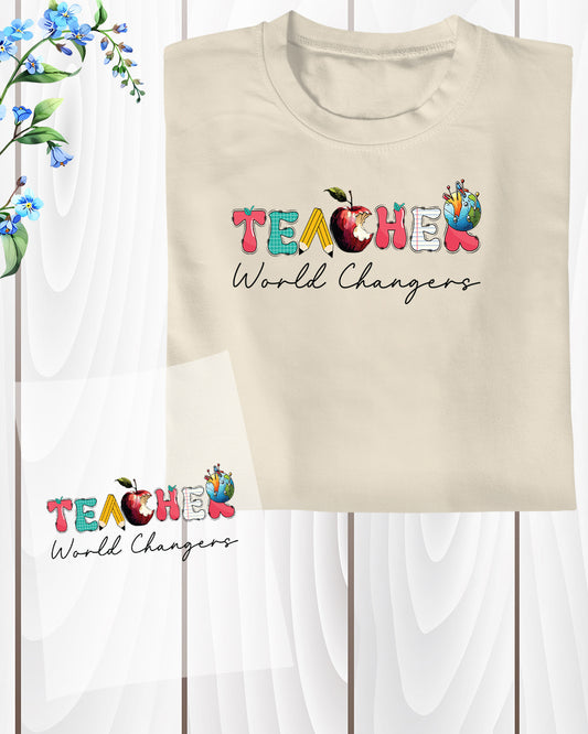 Teacher World Changer DTF Transfer Film
