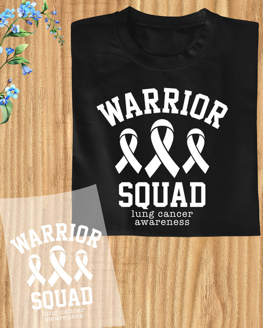 Warrior Squad Lung Cancer DTF Transfer Film