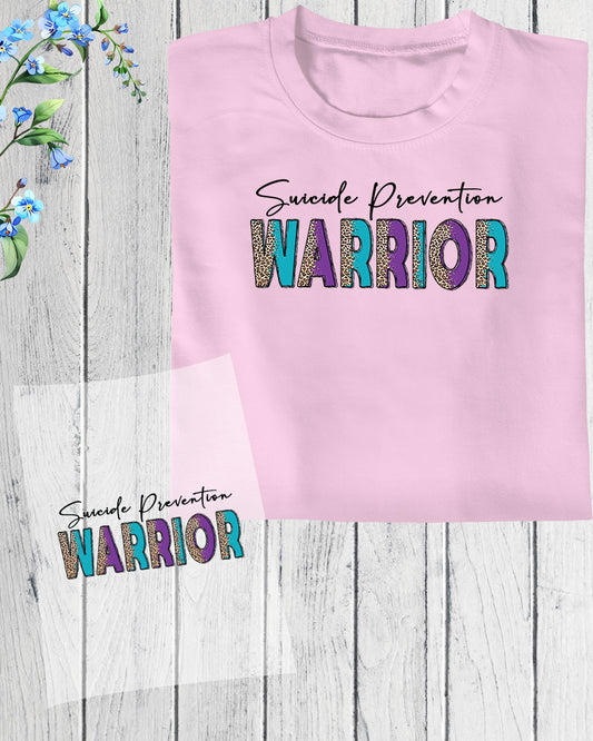 Suicide Prevention Warrior DTF Transfer Film
