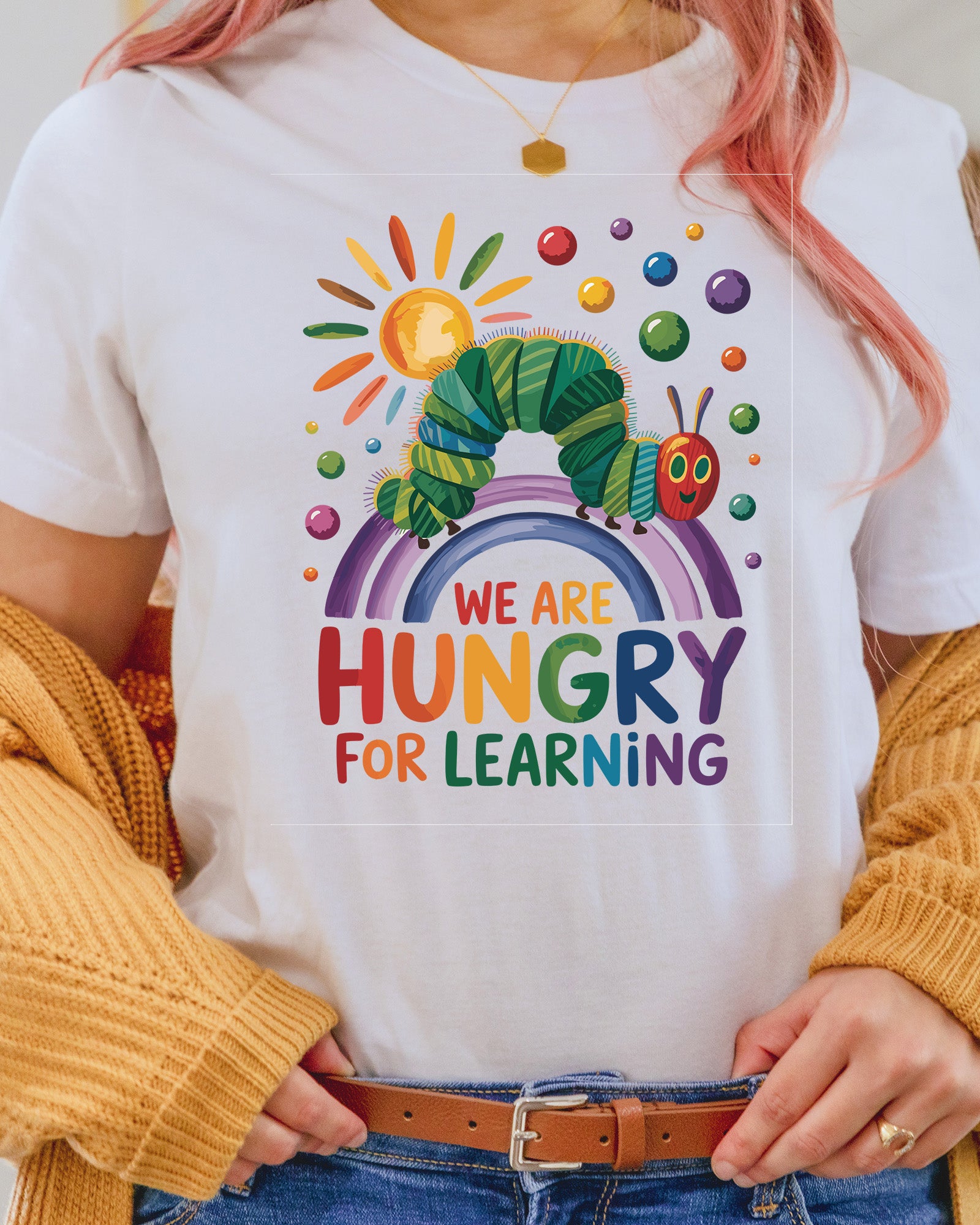 We Are Hungry for Learning School DTF Transfer