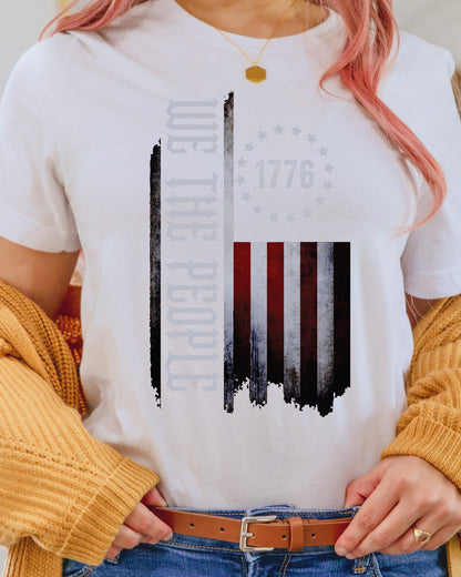 We the People 1776, American Flag USA DTF Transfer