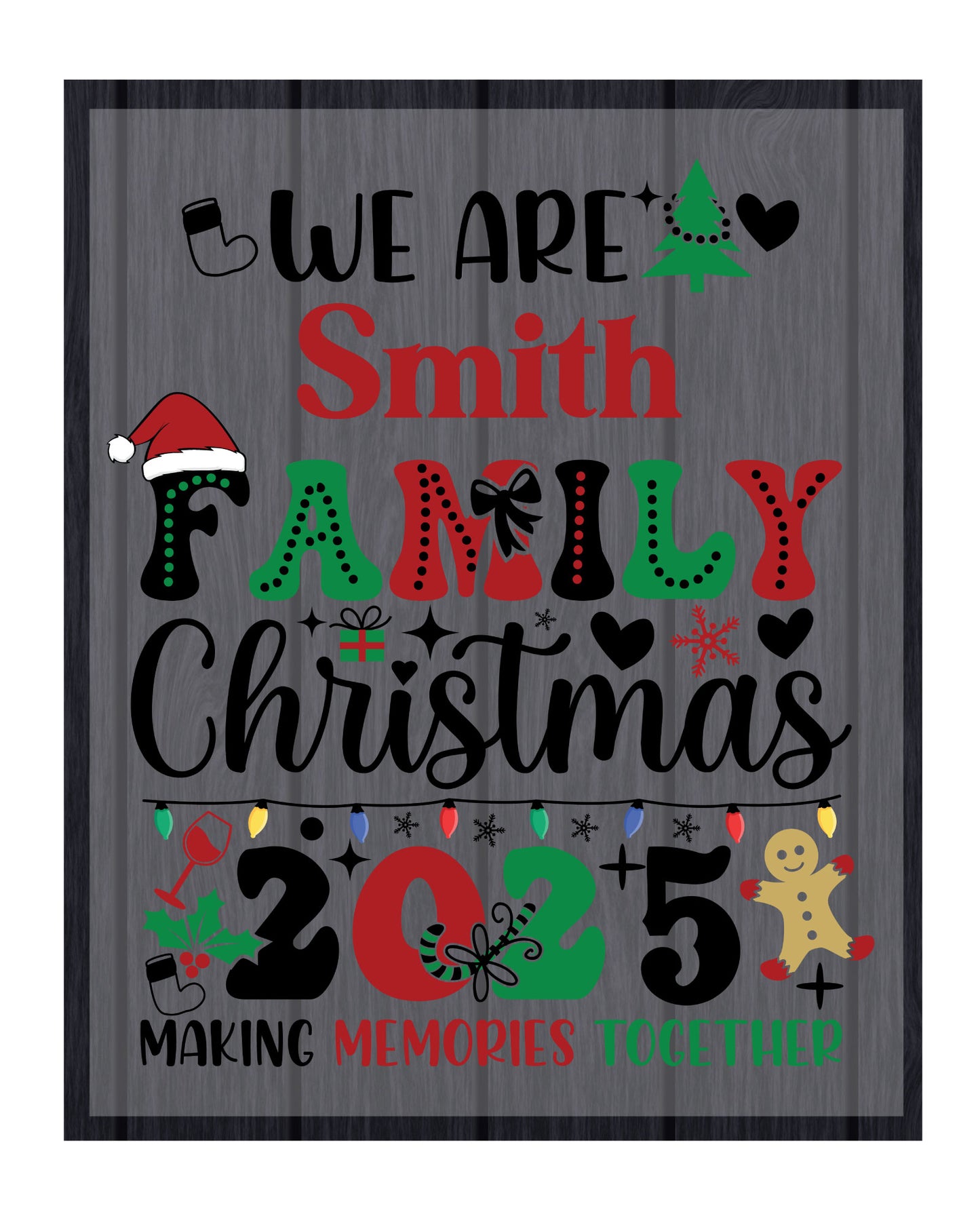 We Are Family Personalized Last Name  DTF Transfer