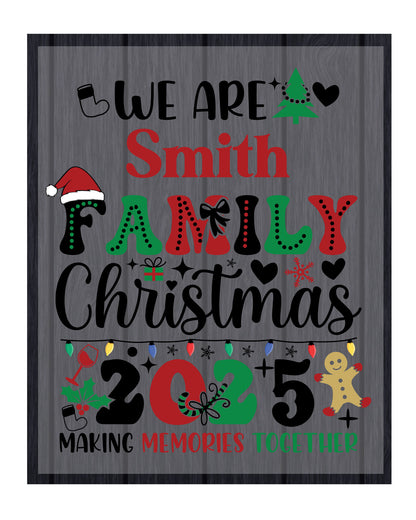 We Are Family Personalized Last Name  DTF Transfer
