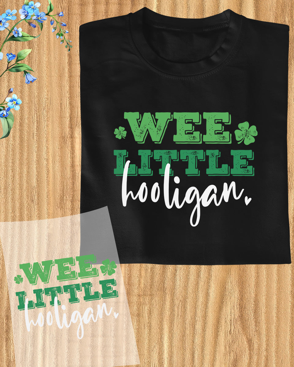 Wee Little Hooligan Irish Kids DTF Transfer