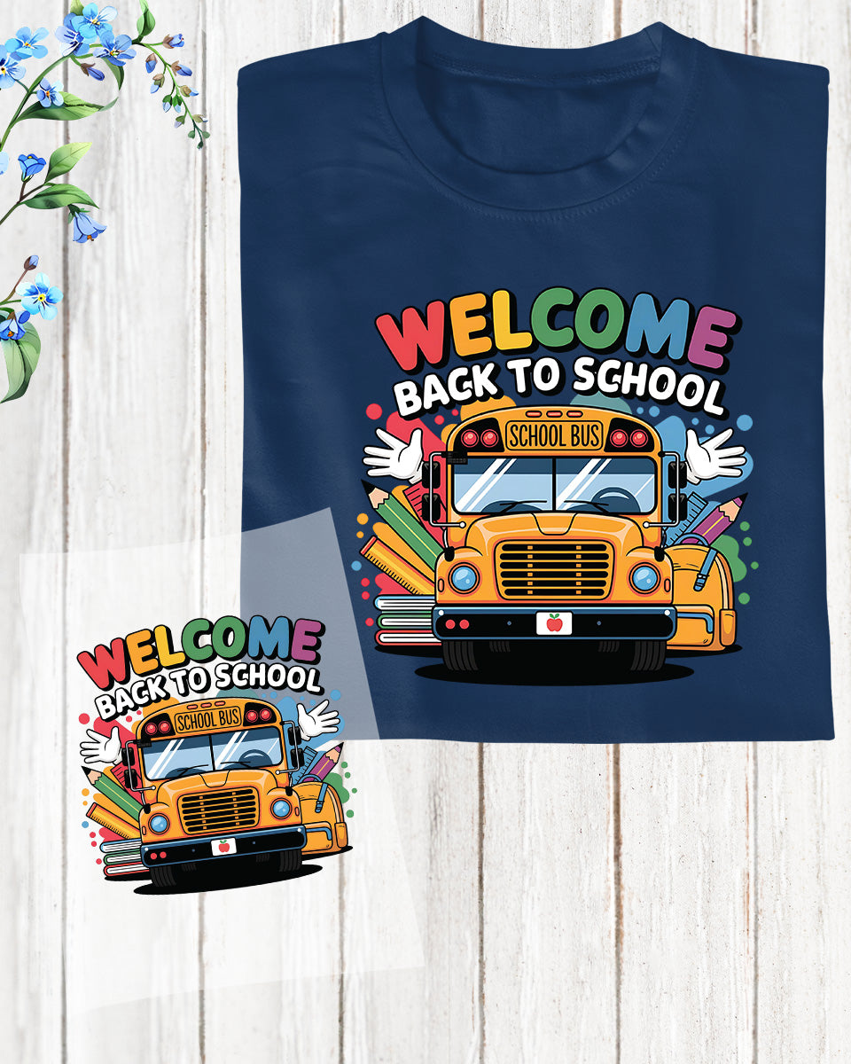 Welcome Back to School Teacher DTF Transfer