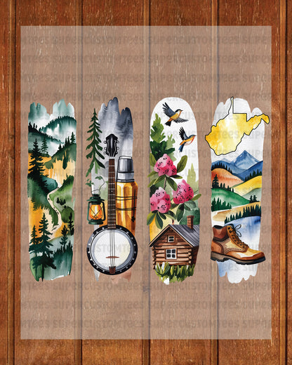 West Virginia DTF Transfer Ready to Press