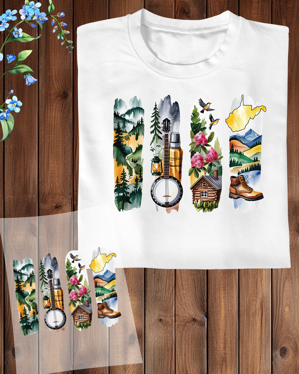 West Virginia DTF Transfer Ready to Press