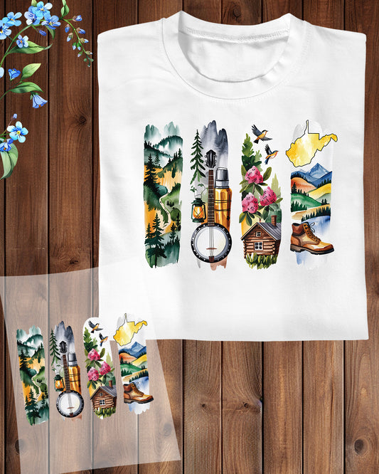 West Virginia DTF Transfer Ready to Press