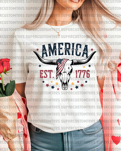 Western America Est 1776 DTF Transfer