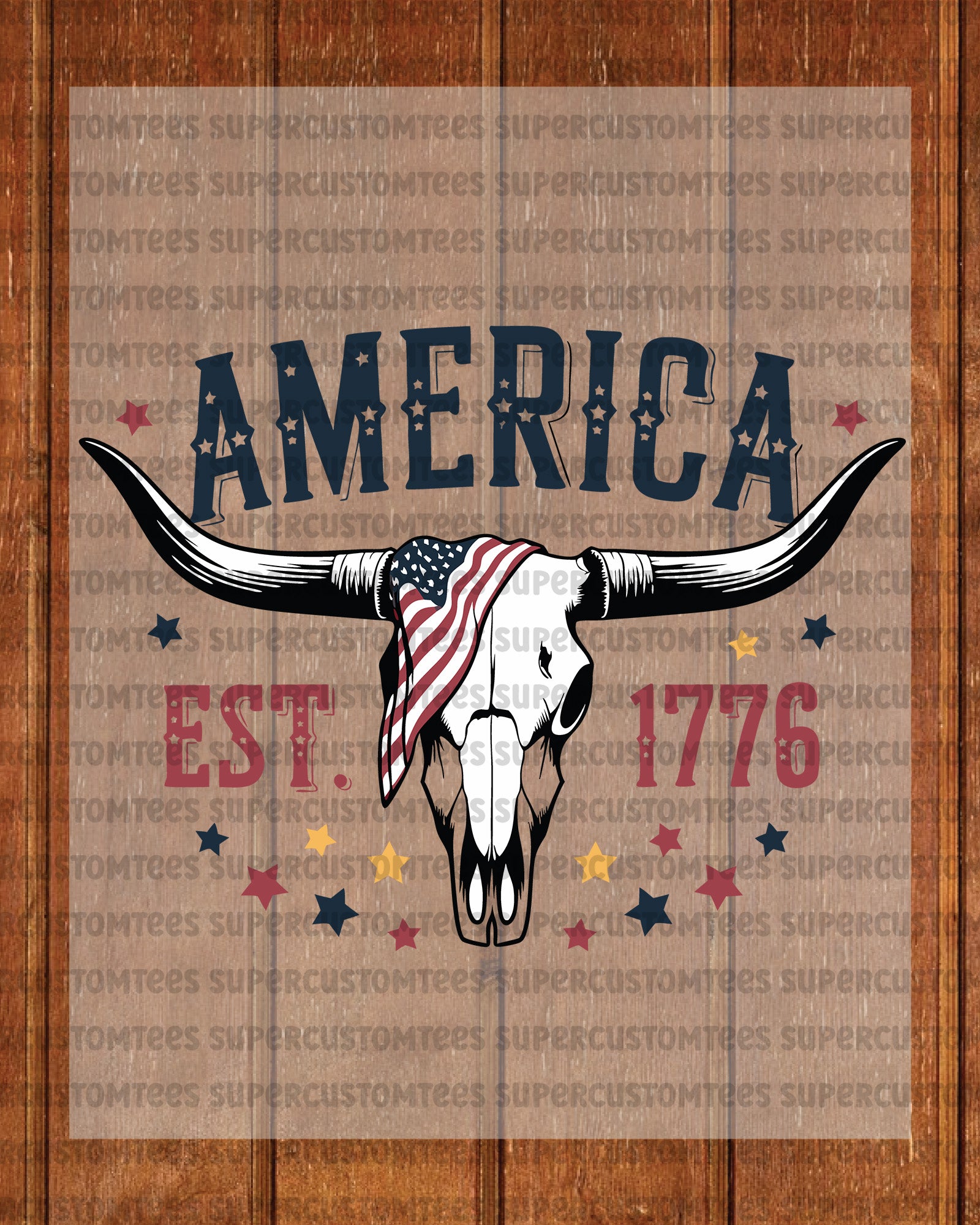 Western America Est 1776 DTF Transfer