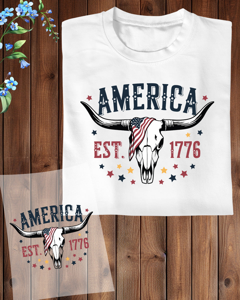 Western America Est 1776 DTF Transfer