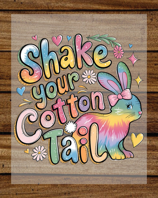 Western Easter Bunny DTF Transfers Ready To Press