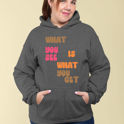 What you see is what you get DTF Transfer Ready to Press, Sarcastic Heat Transfer For Shirt, Funny joke Slogan UV Sticker Prints