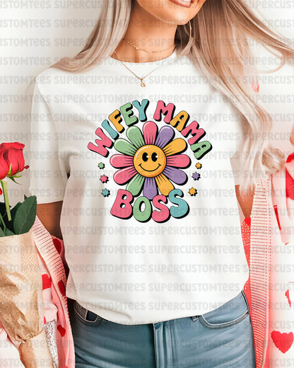 Wifey Mama Boss DTF Transfer