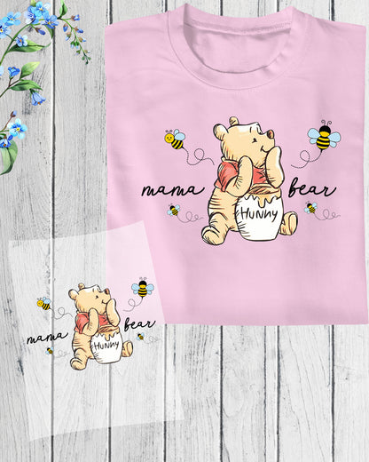 Winnie the Pooh Mama Bear DTF Transfer