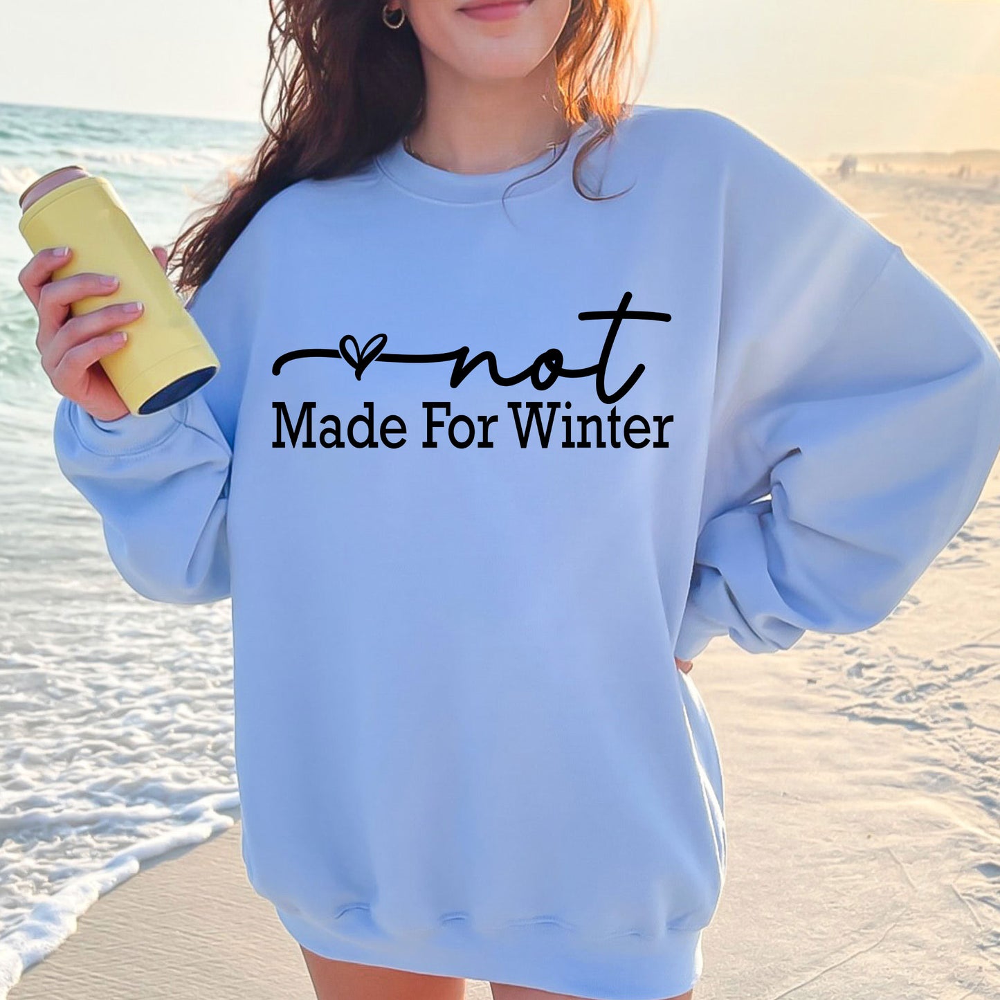 Winter Sweatshirt, Not Made For Winter Funny Christmas Sweatshirts, Womens Holiday Shirts, Cute Christmas Gift, Minimalistic Sweater
