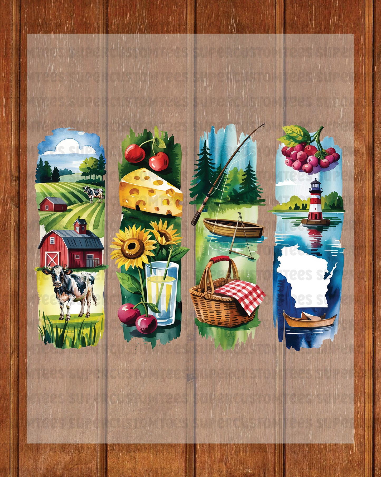 Wisconsin DTF Heat Transfer Ready to Press