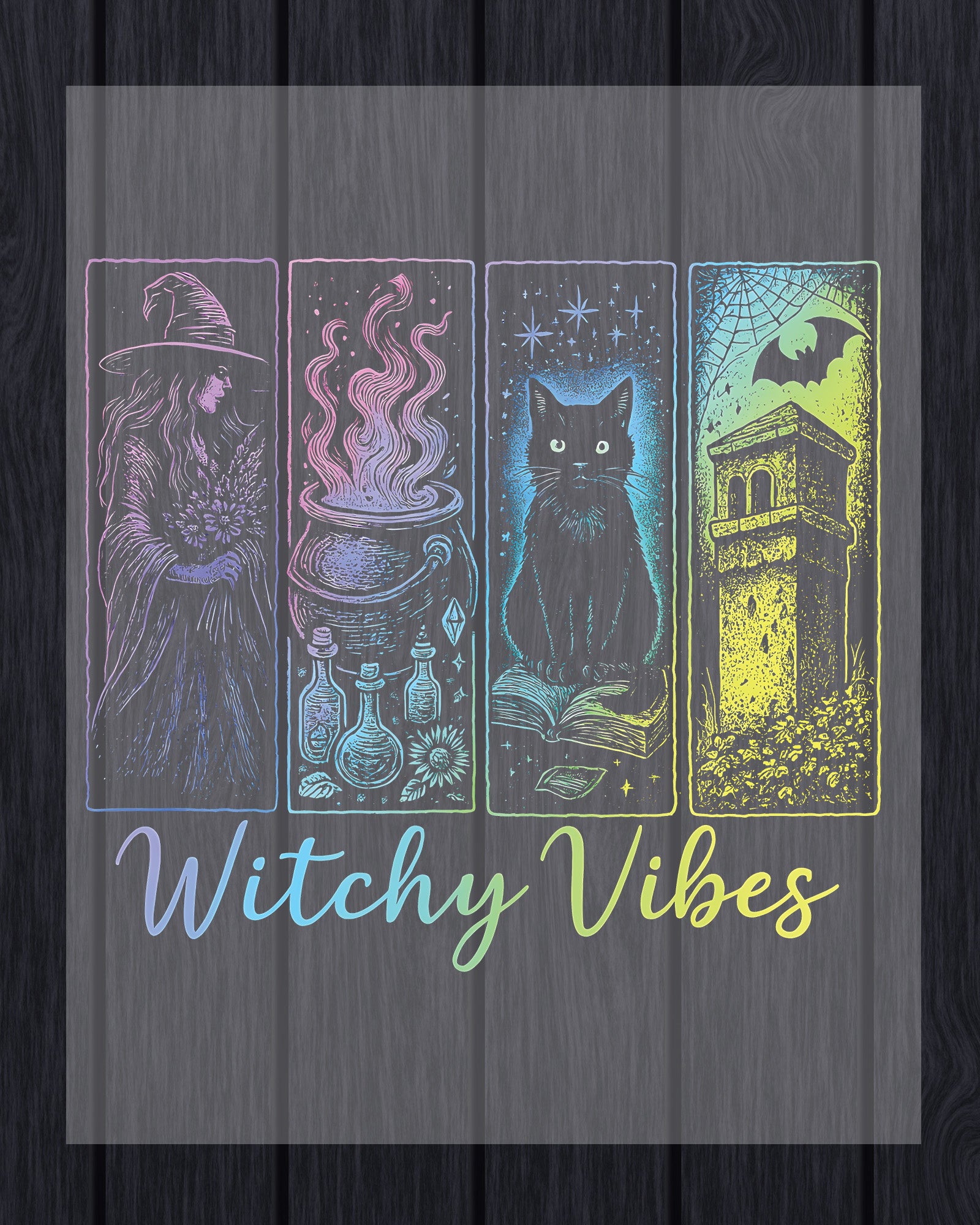 Witchy Vibes Halloween Spooky Season DTF Transfer