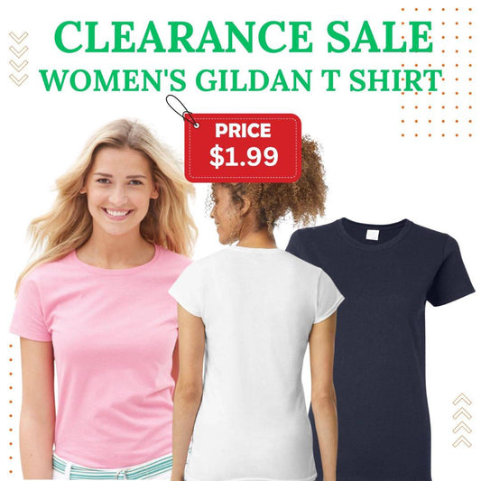 Gildan - Women's T Shirt Blank Clearance Sale