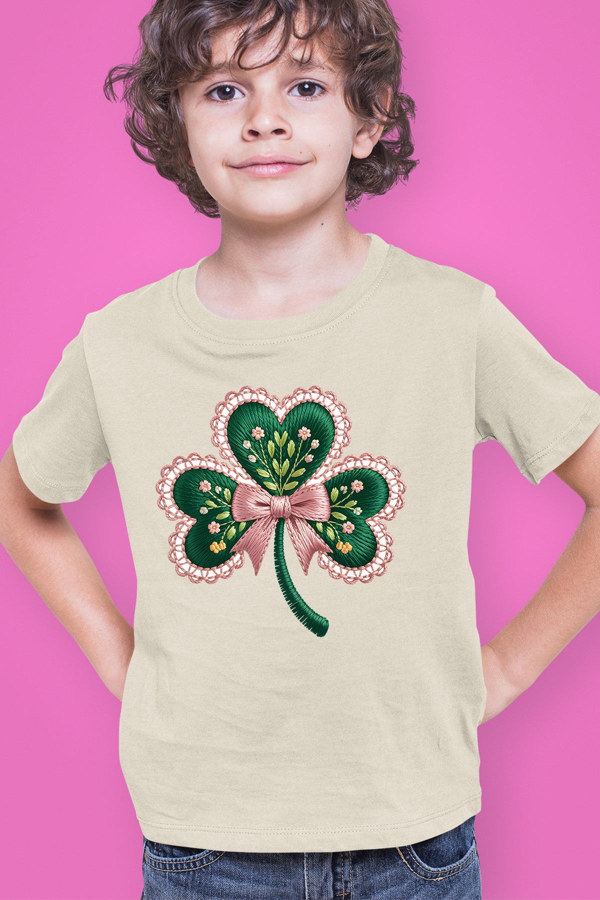 Womens St. Patrick's Day Shirt Coquette Shamrock Sweatshirt