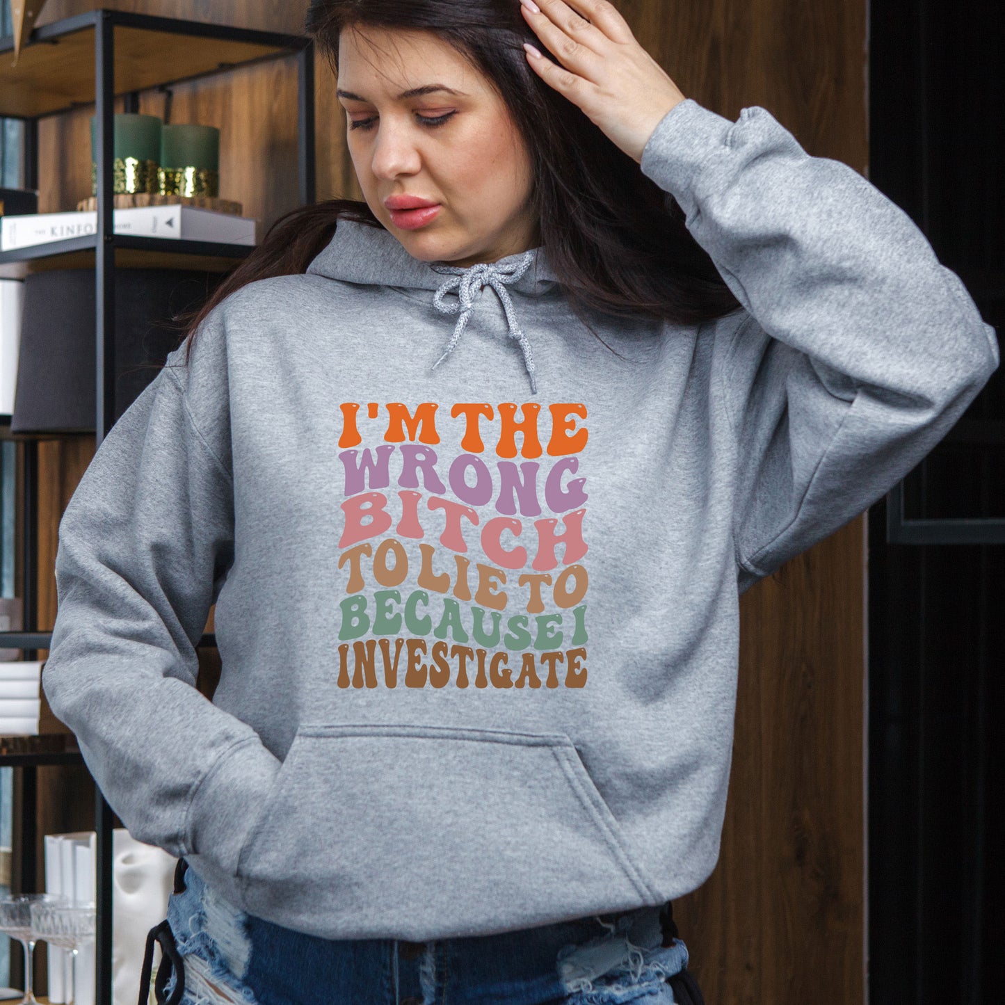 Sarcasm Bitch DTF Transfer Ready to Press, I’m The Wrong Bitch To Lie To Because I Investigate Heat Transfer For Shirt, UV Sticker Prints