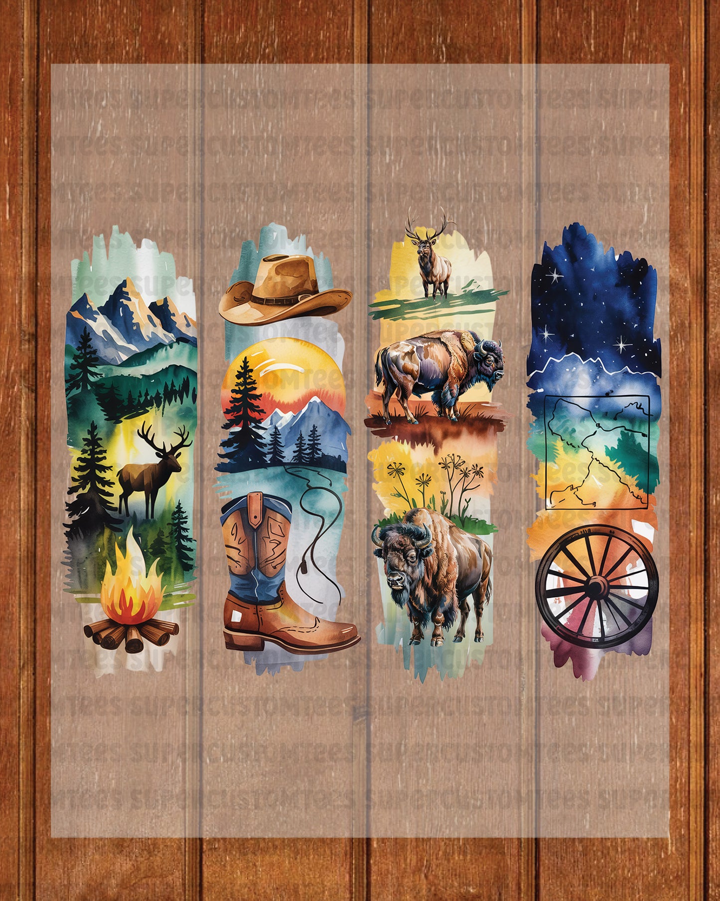 Wyoming DTF Heat Transfer Ready to Press