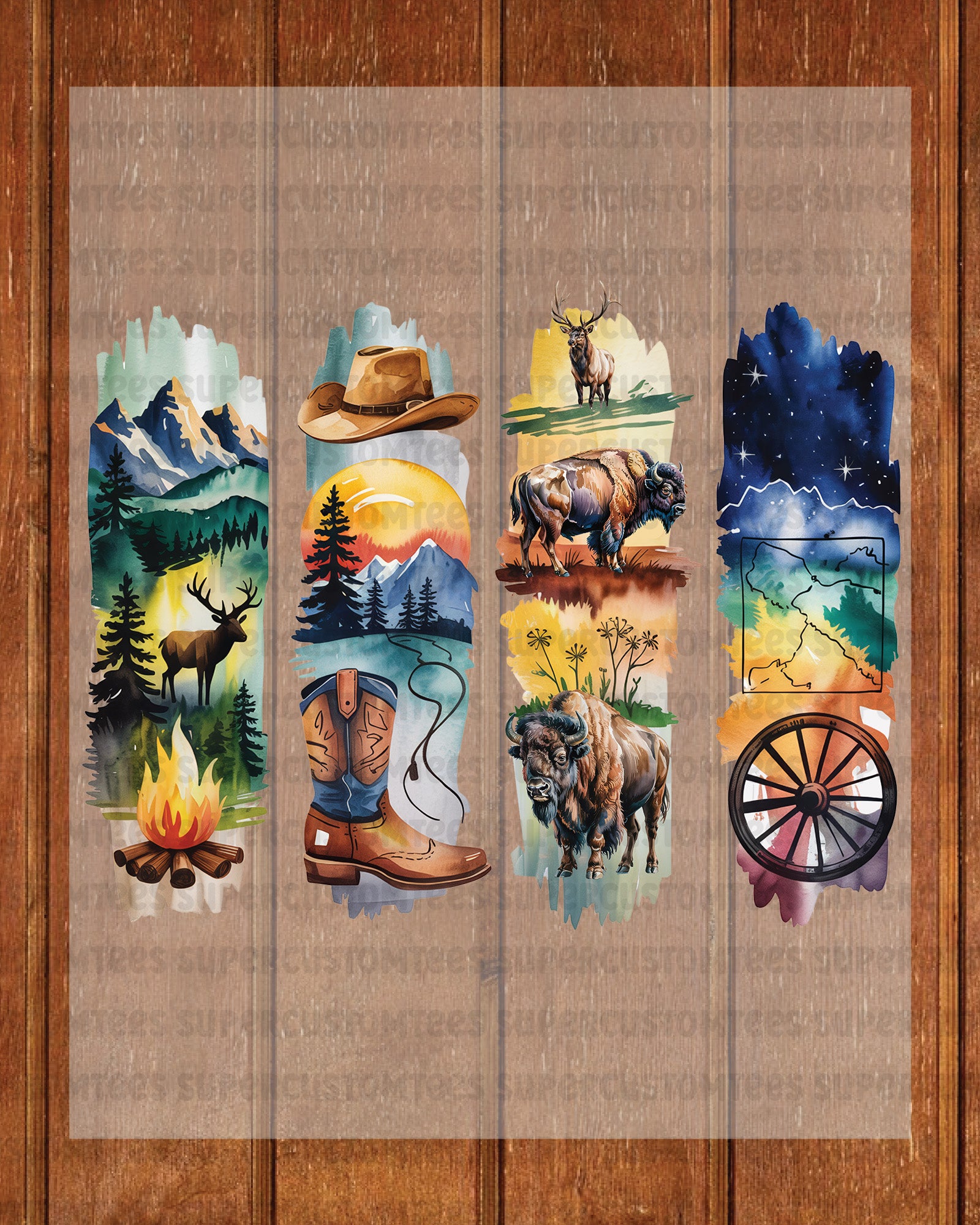 Wyoming DTF Heat Transfer Ready to Press