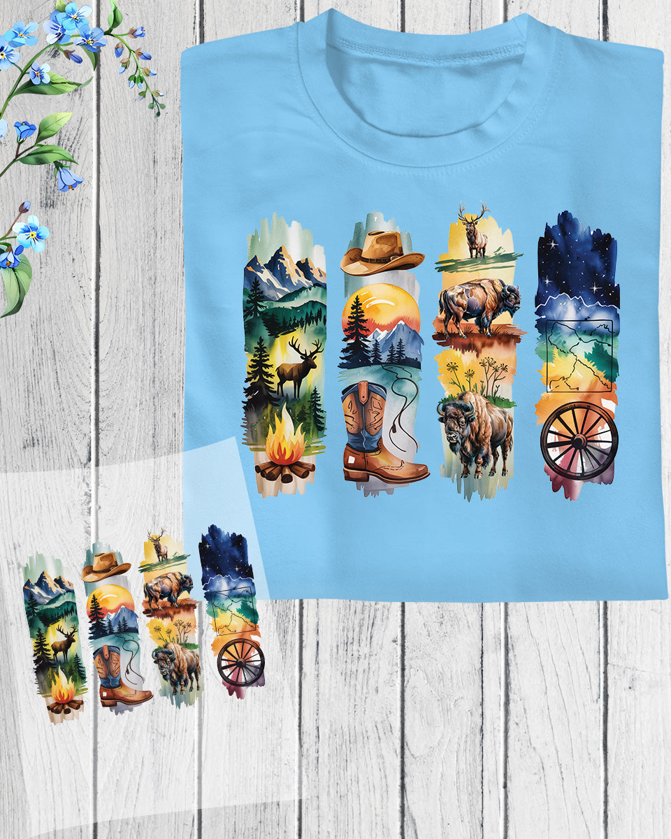 Wyoming DTF Heat Transfer Ready to Press