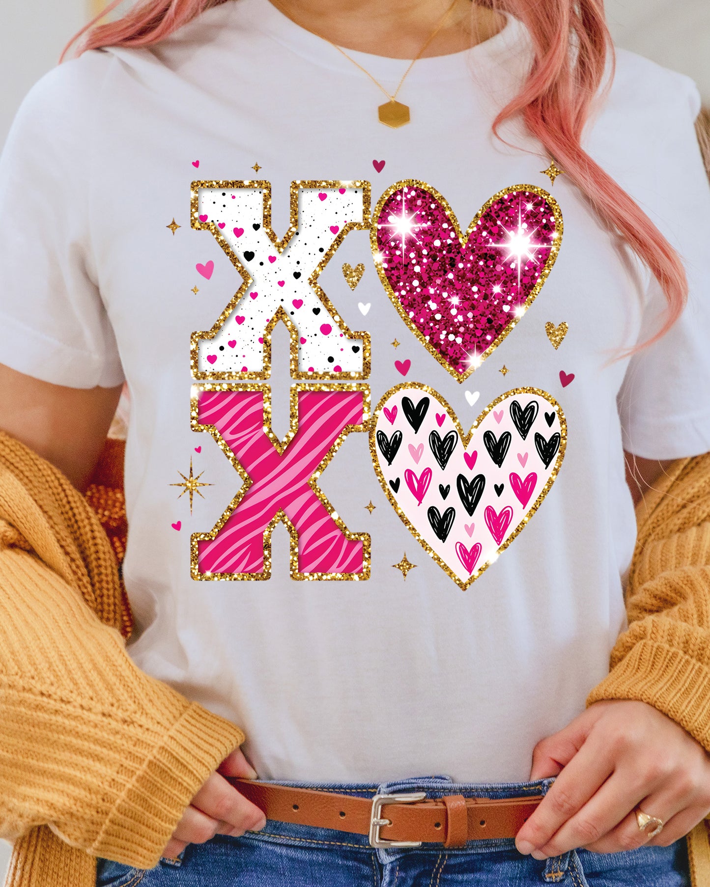 XOXO Valentines Day DTF Transfer Ready to Press