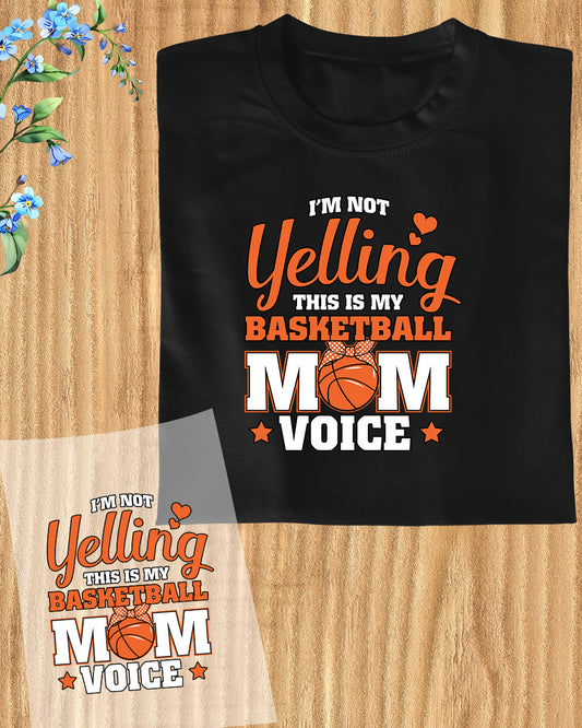 Basketball Mom voice DTF Transfer Film