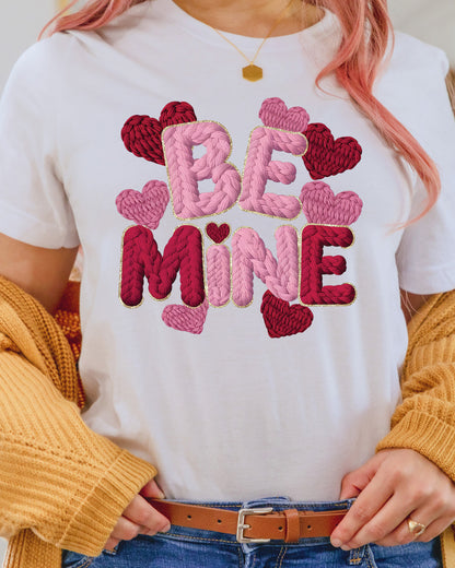Valentine Yarn Be Mine DTF Transfer 