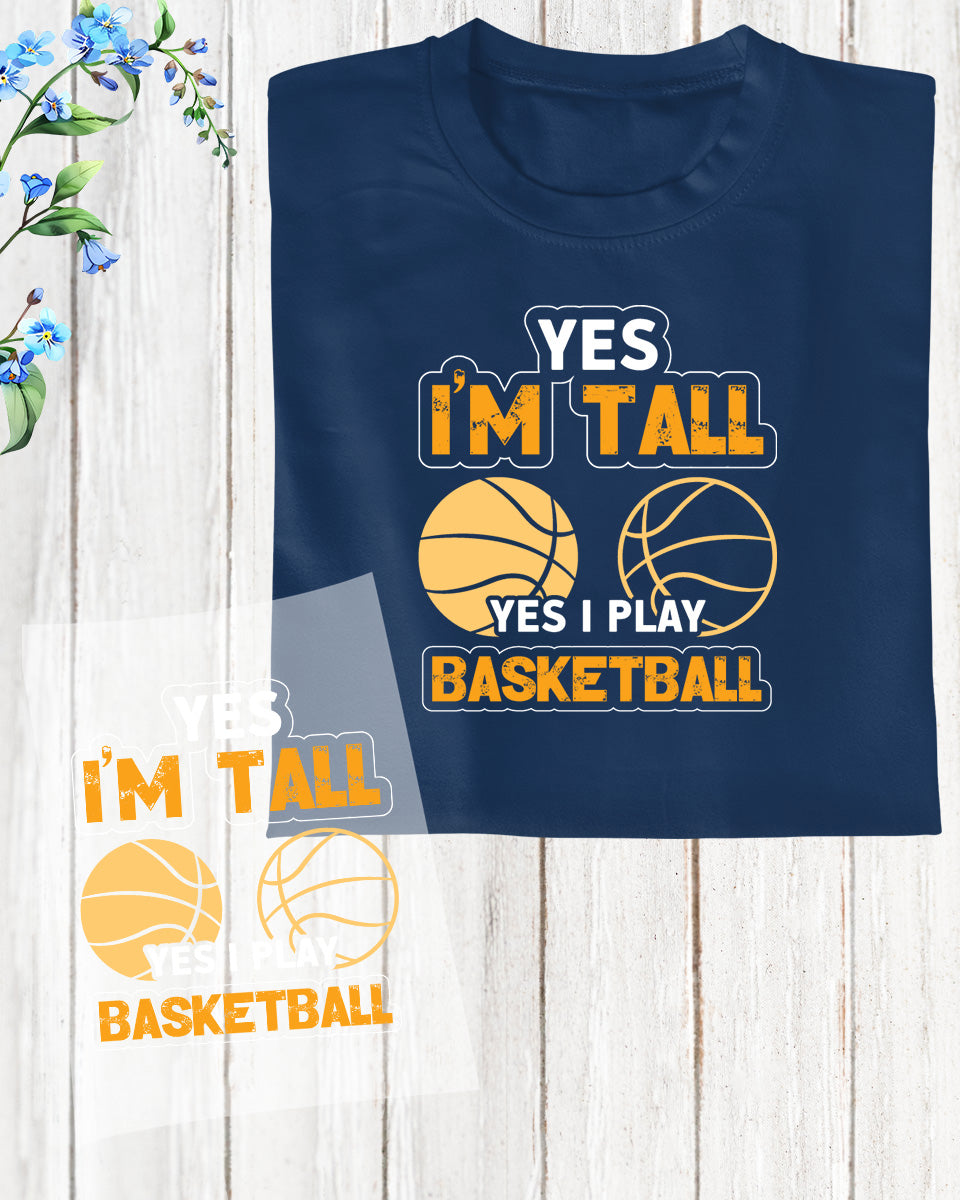 Tall Boys Play Basketball DTF Transfer Film