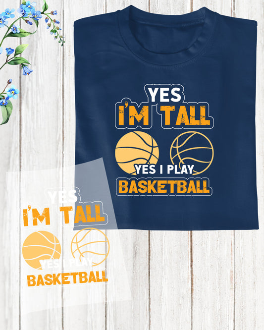 Tall Boys Play Basketball DTF Transfer Film