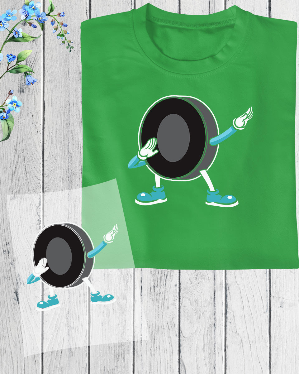 Ice Hockey Cartoon DTF Transfer Film