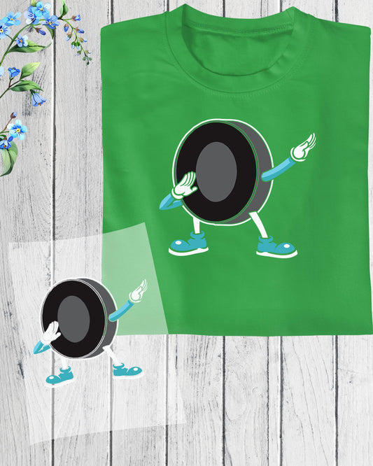 Ice Hockey Cartoon DTF Transfer Film