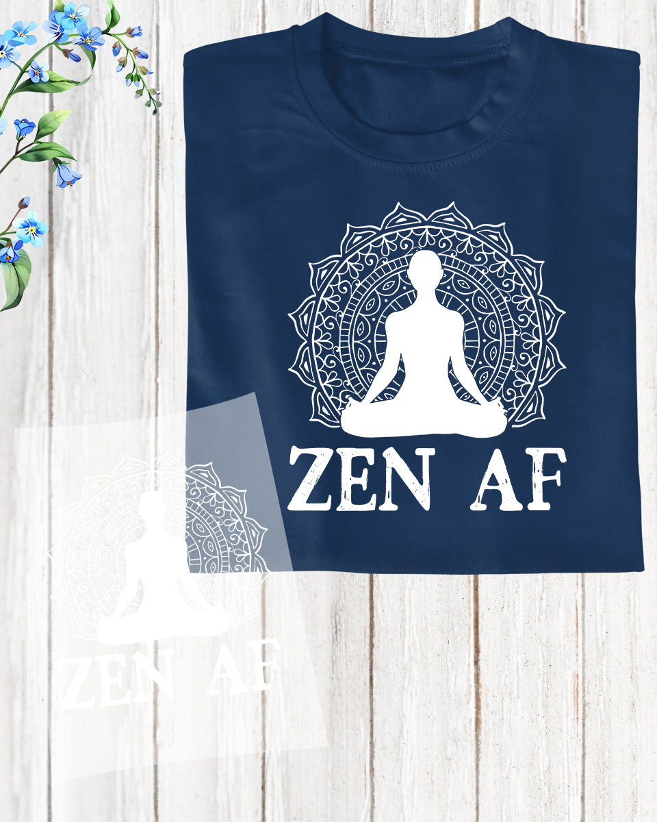 Zen Af Yoga DTF Transfer Film